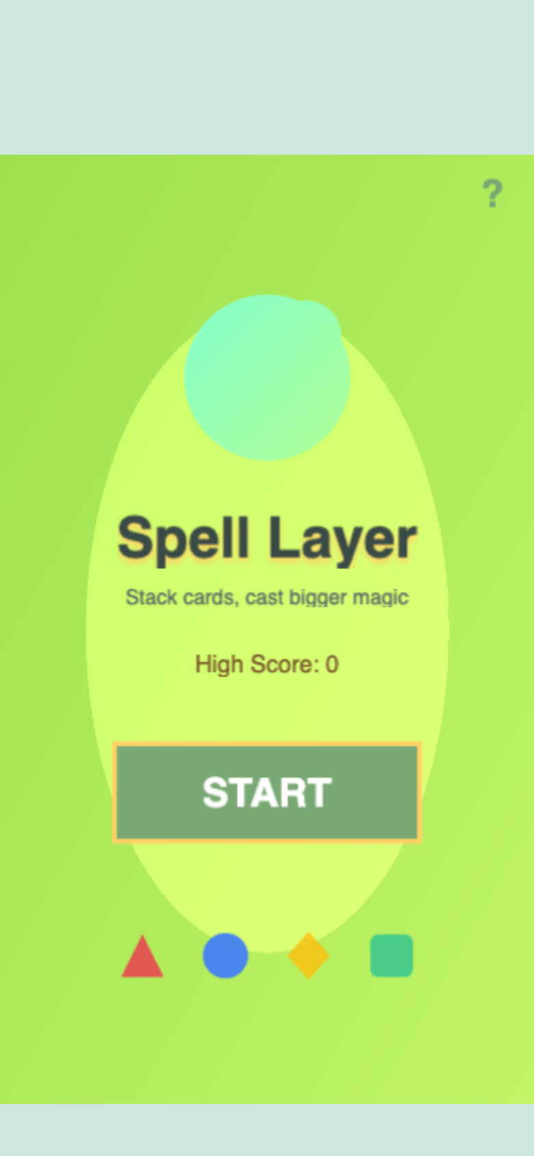Spell Layer start screen