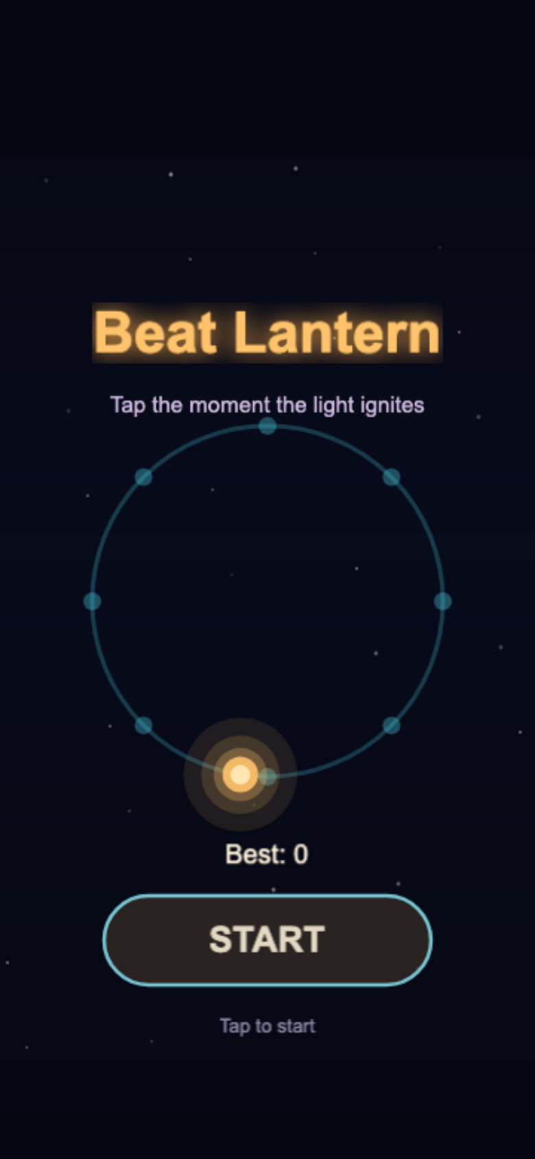 Beat Lantern start screen