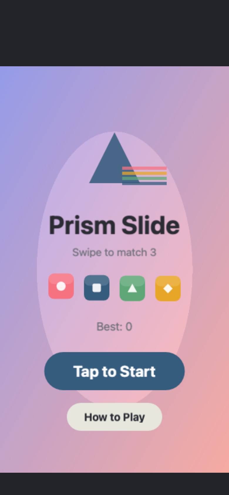 Prism Slide start screen