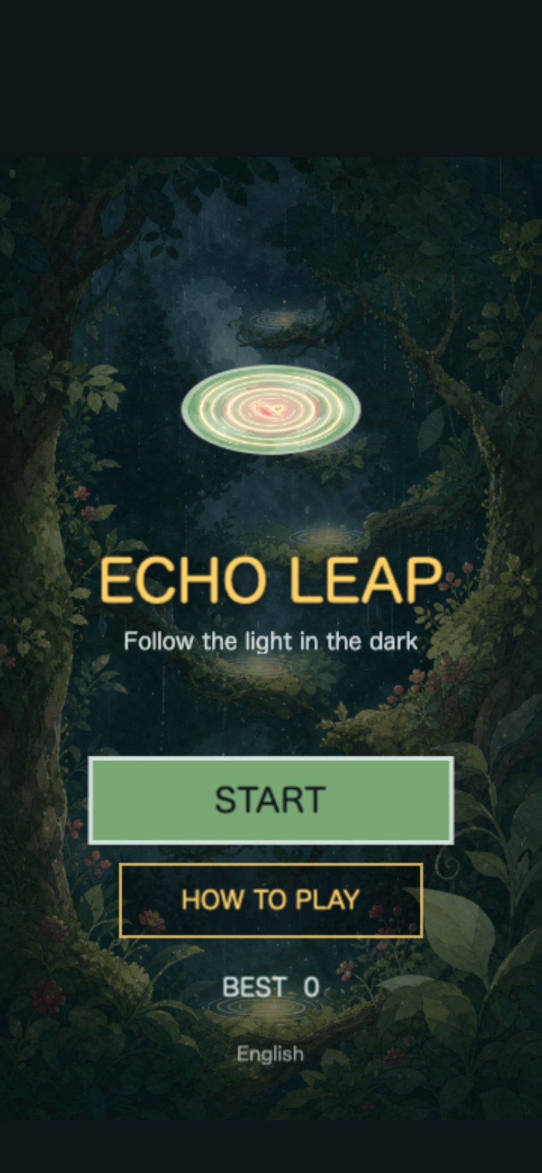 Echo Leap start screen