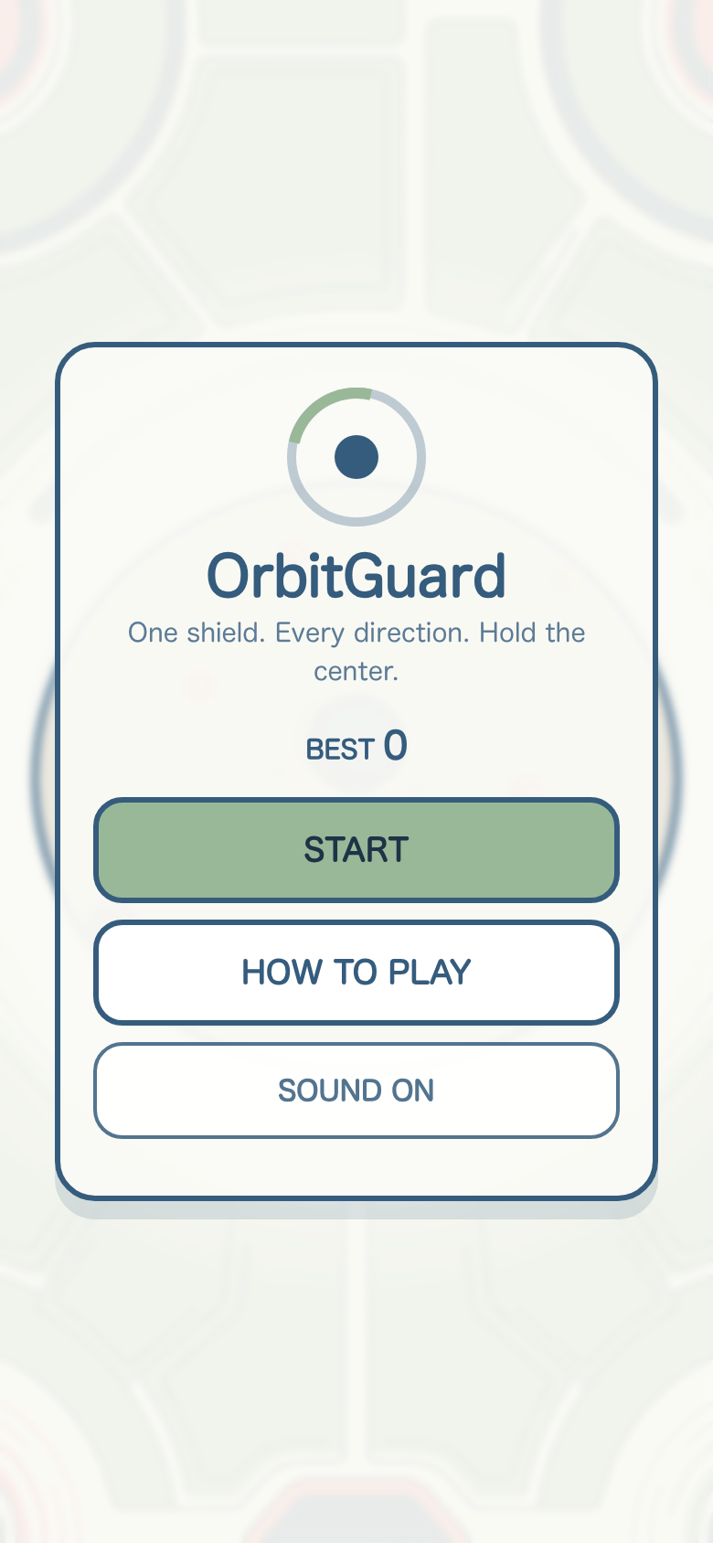 OrbitGuard start screen