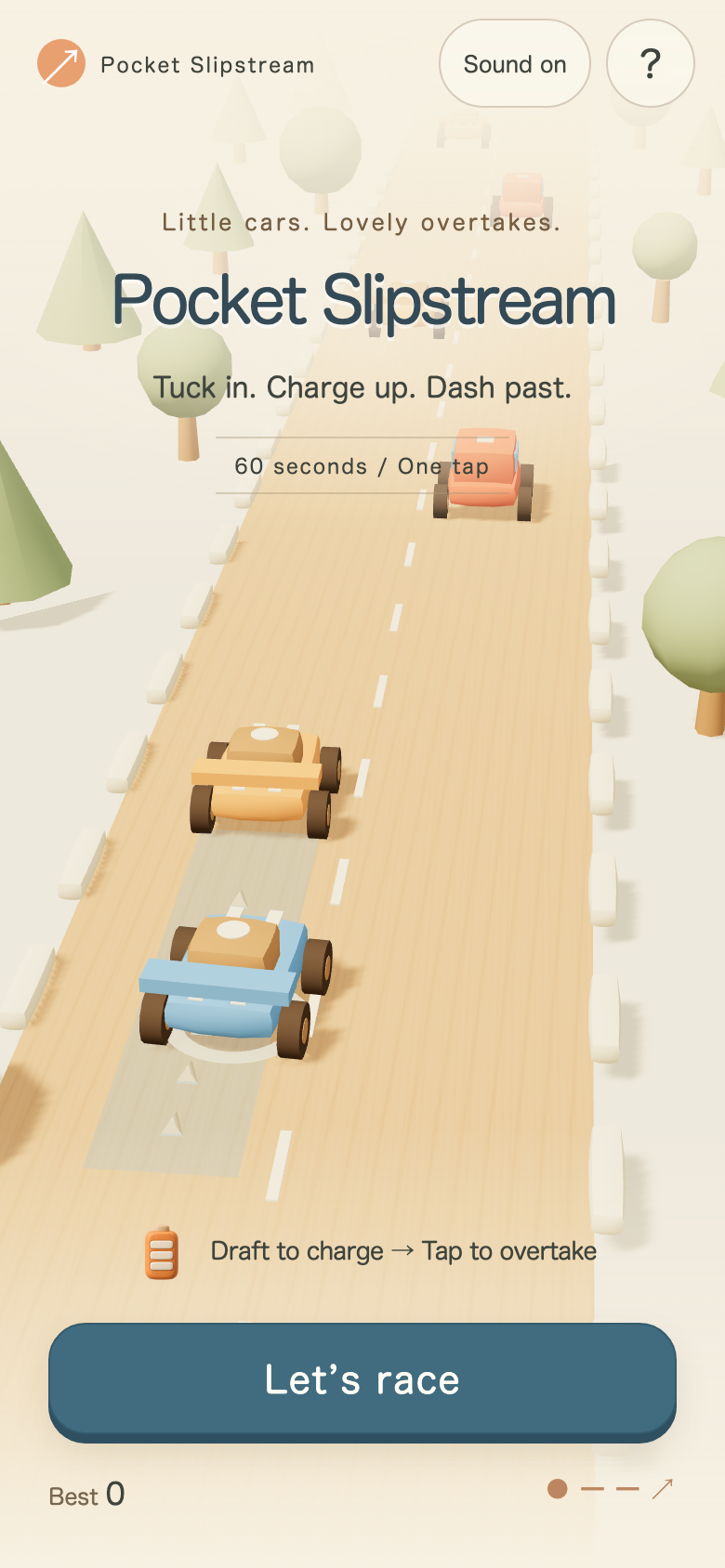 Pocket Slipstream start screen