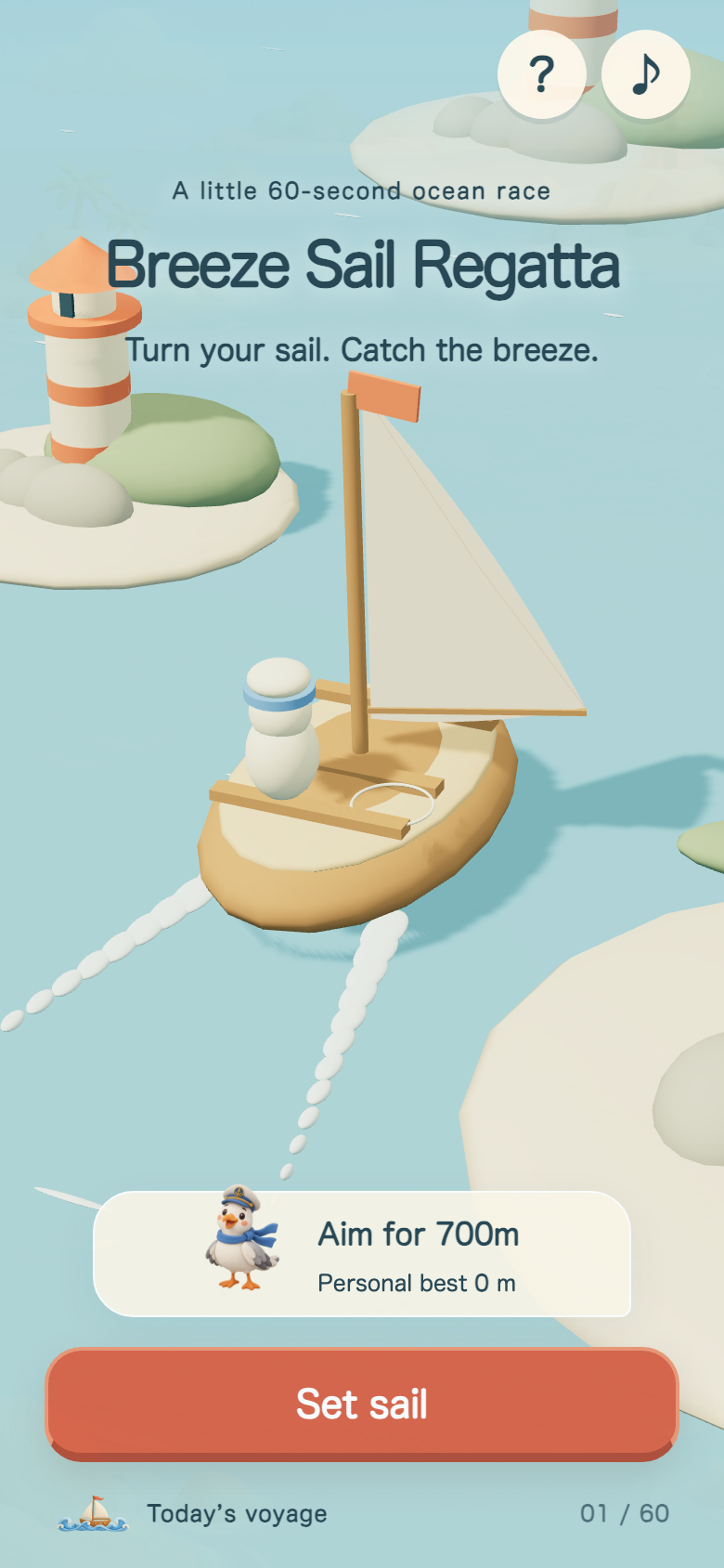 Breeze Sail Regatta start screen