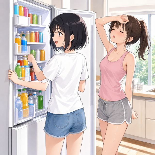 夏の飲み物仕分け