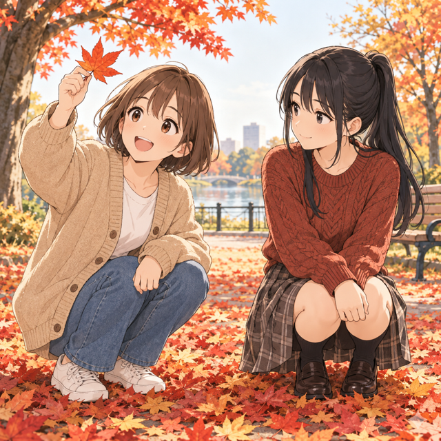 秋の公園チャレンジ